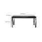 Industrial Dining Table Sintered Stone Rectangle Dining Table for Kitchen Clearhalo 'Dining Tables & Seating' 'Dining Tables' 'dining_table' 'furn' 'furn_dining_table' 'Furniture' 'Kitchen & Dining Furniture' 6570132