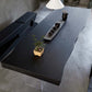 Moderne dubbele voetstuk eettafel houten tafel voor eetkamer