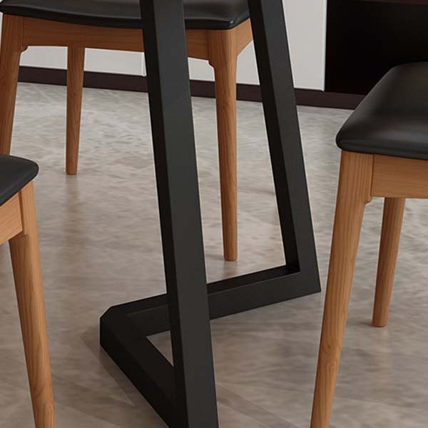 Modern Double Pedestal Dining Table Pine Wood Table for Dining Room Cafe Clearhalo 'Dining Tables & Seating' 'Dining Tables' 'dining_table' 'furn' 'furn_dining_table' 'Furniture' 'Kitchen & Dining Furniture' 6570169