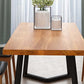 Modern Double Pedestal Dining Table Pine Wood Table for Dining Room Cafe Clearhalo 'Dining Tables & Seating' 'Dining Tables' 'dining_table' 'furn' 'furn_dining_table' 'Furniture' 'Kitchen & Dining Furniture' 6570170