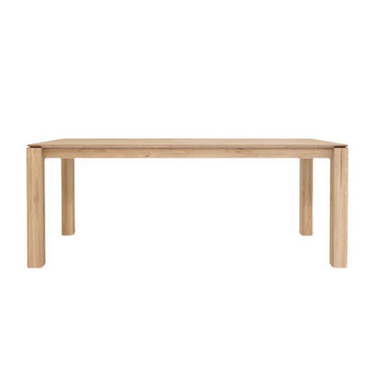 Moderne eettafel met 4 poten, grenenhouten tafel voor eetkamer