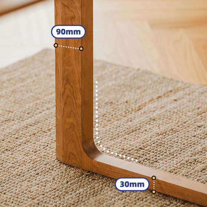 Mesa de comedor con pedestal doble de estilo moderno, mesa de madera de pino para comedor
