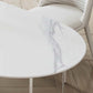 Moderne stijl gesinterde stenen tafel Eettafel Plastic tafel voor thuisgebruik