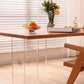 Modern Double Pedestal Dining Table Wood Table for Dining Room Kitchen Clearhalo 'Dining Tables & Seating' 'Dining Tables' 'dining_table' 'furn' 'furn_dining_table' 'Furniture' 'Kitchen & Dining Furniture' 6570294