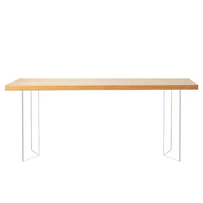 Modern Double Pedestal Dining Table Wood Table for Dining Room Kitchen Without Chairs Clearhalo 'Dining Tables & Seating' 'Dining Tables' 'dining_table' 'furn' 'furn_dining_table' 'Furniture' 'Kitchen & Dining Furniture' 6570296