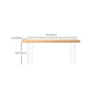 Modern Double Pedestal Dining Table Wood Table for Dining Room Kitchen Clearhalo 'Dining Tables & Seating' 'Dining Tables' 'dining_table' 'furn' 'furn_dining_table' 'Furniture' 'Kitchen & Dining Furniture' 6570302
