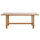Modern Trestle Dining Table Pine Wood Table for Dining Room Kitchen