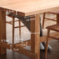 Modern Trestle Dining Table Pine Wood Table for Dining Room Kitchen