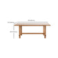 Modern Trestle Dining Table Pine Wood Table for Dining Room Kitchen