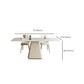 Glam Dining Sintered Stone Table Dining Rectangle Table for Home Use