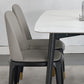 Mesa de comedor rectangular Mid-Century Mesa de comedor de piedra con 4 patas