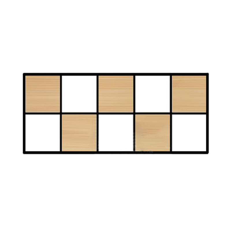 Contemporary Wooden Bookcase Floating Natural Closed Back Bookshelf 59.1"L x 9.8"W x 23.6"H Clearhalo 'Bookcases' 'furn' 'furn_bookcases' 'Furniture' 'Office Furniture' 6570388