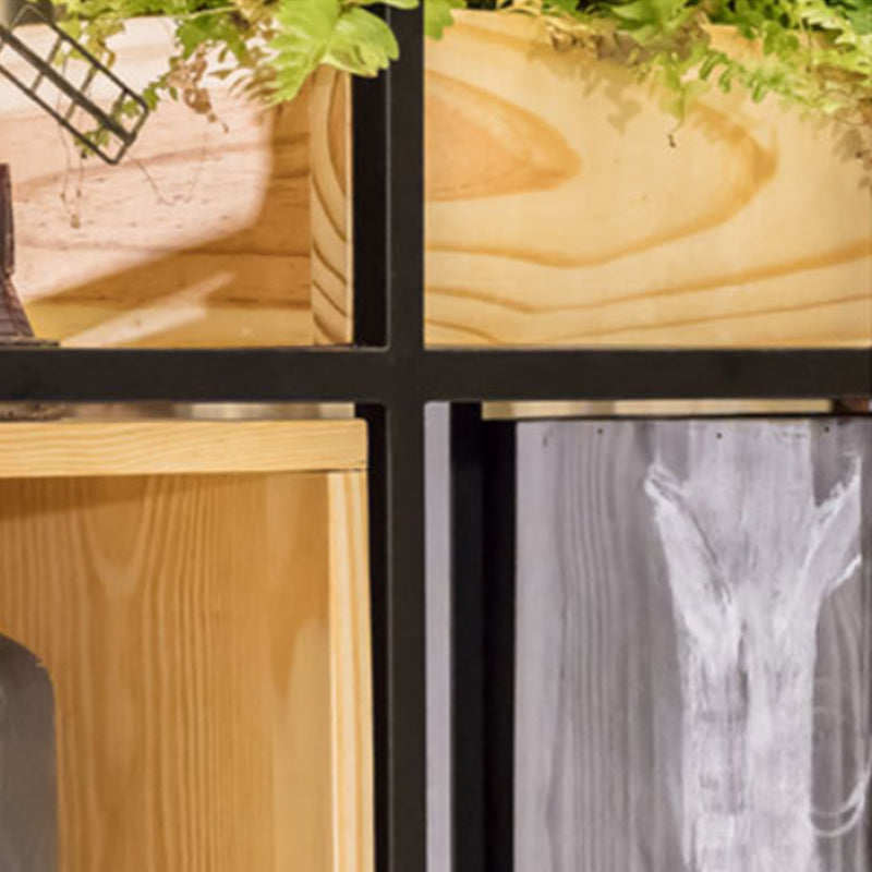 Contemporary Wooden Bookcase Floating Natural Closed Back Bookshelf Clearhalo 'Bookcases' 'furn' 'furn_bookcases' 'Furniture' 'Office Furniture' 6570396