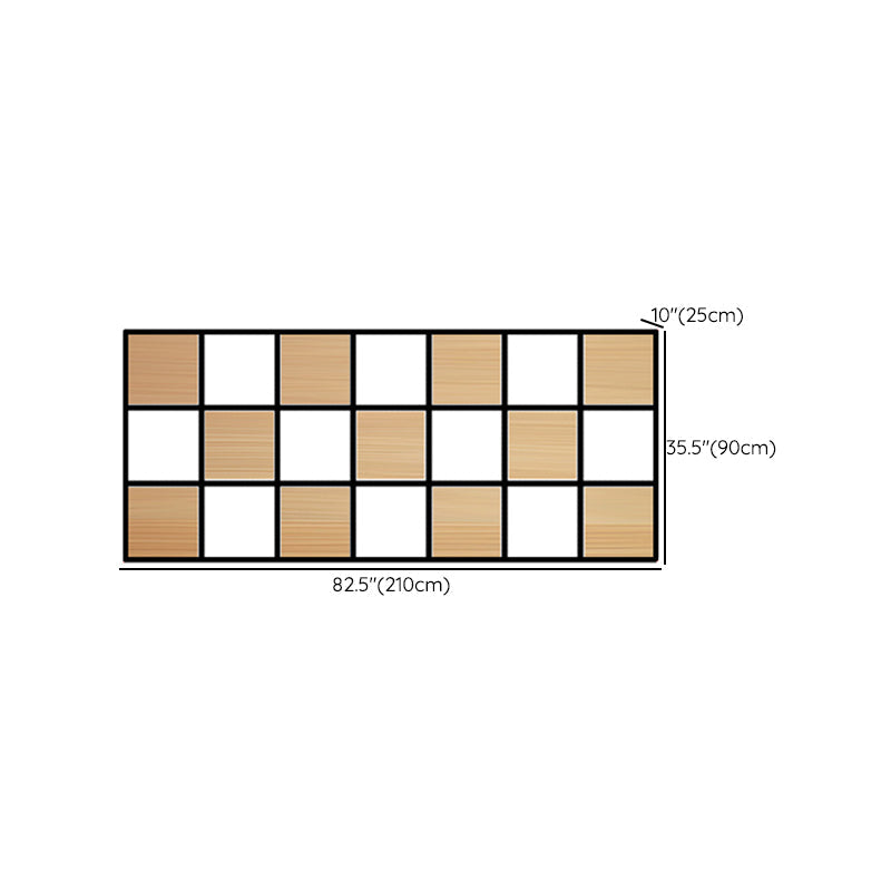 Contemporary Wooden Bookcase Floating Natural Closed Back Bookshelf Clearhalo 'Bookcases' 'furn' 'furn_bookcases' 'Furniture' 'Office Furniture' 6570405