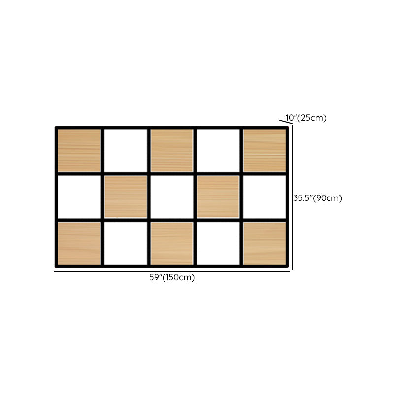Contemporary Wooden Bookcase Floating Natural Closed Back Bookshelf Clearhalo 'Bookcases' 'furn' 'furn_bookcases' 'Furniture' 'Office Furniture' 6570406