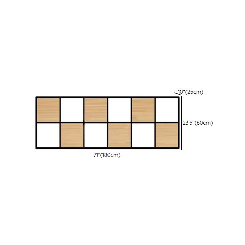 Contemporary Wooden Bookcase Floating Natural Closed Back Bookshelf Clearhalo 'Bookcases' 'furn' 'furn_bookcases' 'Furniture' 'Office Furniture' 6570411