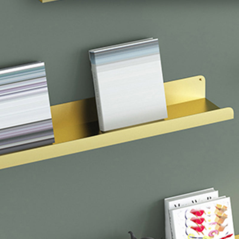 Metaal gesloten achterste boekenkast zwevende glamour muur gemonteerde boekenplank