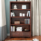 Standard Wooden Bookshelf Closed Back Contemporary Bookcase with Drawers