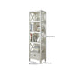 Standard Wooden Bookshelf Closed Back Contemporary Bookcase with Drawers