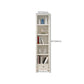Standard Wooden Bookshelf Closed Back Contemporary Bookcase with Drawers