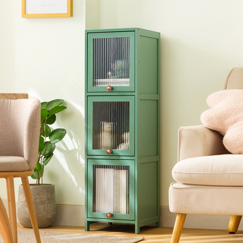 Bamboo Standard Bookcase Scandinavian Closed Back Bookshelf with Cabinets Clearhalo 'Bookcases' 'furn' 'furn_bookcases' 'Furniture' 'Office Furniture' 6570547