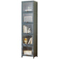 Bamboo Standard Bookcase Scandinavian Closed Back Bookshelf with Cabinets Clearhalo 'Bookcases' 'furn' 'furn_bookcases' 'Furniture' 'Office Furniture' 6570552