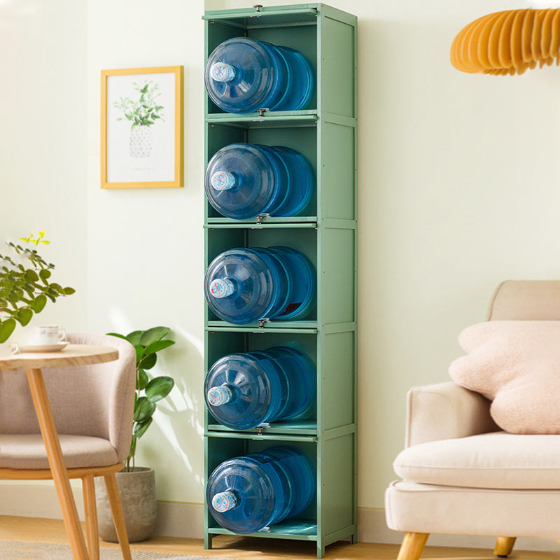 Bamboo Standard Bookcase Scandinavian Closed Back Bookshelf with Cabinets Clearhalo 'Bookcases' 'furn' 'furn_bookcases' 'Furniture' 'Office Furniture' 6570562