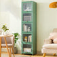 Bamboo Standard Bookcase Scandinavian Closed Back Bookshelf with Cabinets 16"L x 13"W x 68"H Green Clearhalo 'Bookcases' 'furn' 'furn_bookcases' 'Furniture' 'Office Furniture' 6570566