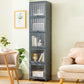 Bamboo Standard Bookcase Scandinavian Closed Back Bookshelf with Cabinets Clearhalo 'Bookcases' 'furn' 'furn_bookcases' 'Furniture' 'Office Furniture' 6570569