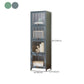 Bamboo Standard Bookcase Scandinavian Closed Back Bookshelf with Cabinets Clearhalo 'Bookcases' 'furn' 'furn_bookcases' 'Furniture' 'Office Furniture' 6570574