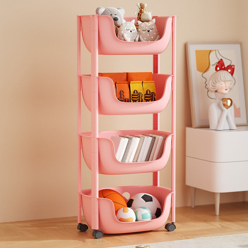 Contemporary Plastic Bookcase Standard Open Back Bookshelf with Shelves Clearhalo 'Bookcases' 'furn' 'furn_bookcases' 'Furniture' 'Office Furniture' 6570626