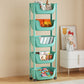 Contemporary Plastic Bookcase Standard Open Back Bookshelf with Shelves 15.2"L x 11.2"W x 46.5"H Green Clearhalo 'Bookcases' 'furn' 'furn_bookcases' 'Furniture' 'Office Furniture' 6570636