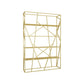 Metal Etagere Bookshelf Scandinavian Open Back Bookcase with Shelves 47.2"L x 11.8"W x 70.9"H Gold Clearhalo 'Bookcases' 'furn' 'furn_bookcases' 'Furniture' 'Office Furniture' 6570649