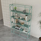 Metal Etagere Bookshelf Scandinavian Open Back Bookcase with Shelves Clearhalo 'Bookcases' 'furn' 'furn_bookcases' 'Furniture' 'Office Furniture' 6570650