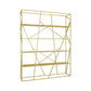 Metal Etagere Bookshelf Scandinavian Open Back Bookcase with Shelves 55.1"L x 11.8"W x 70.9"H Gold Clearhalo 'Bookcases' 'furn' 'furn_bookcases' 'Furniture' 'Office Furniture' 6570651