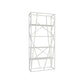 Metal Etagere Bookshelf Scandinavian Open Back Bookcase with Shelves 31.5"L x 11.8"W x 70.9"H White Clearhalo 'Bookcases' 'furn' 'furn_bookcases' 'Furniture' 'Office Furniture' 6570654