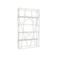 Metal Etagere Bookshelf Scandinavian Open Back Bookcase with Shelves 39.4"L x 11.8"W x 70.9"H White Clearhalo 'Bookcases' 'furn' 'furn_bookcases' 'Furniture' 'Office Furniture' 6570655