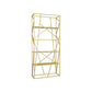 Metal Etagere Bookshelf Scandinavian Open Back Bookcase with Shelves 31.5"L x 11.8"W x 70.9"H Gold Clearhalo 'Bookcases' 'furn' 'furn_bookcases' 'Furniture' 'Office Furniture' 6570656