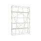 Metal Etagere Bookshelf Scandinavian Open Back Bookcase with Shelves 47.2"L x 11.8"W x 70.9"H White Clearhalo 'Bookcases' 'furn' 'furn_bookcases' 'Furniture' 'Office Furniture' 6570658