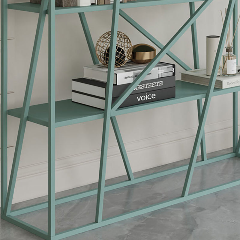 Metal Etagere Bookshelf Scandinavian Open Back Bookcase with Shelves Clearhalo 'Bookcases' 'furn' 'furn_bookcases' 'Furniture' 'Office Furniture' 6570659