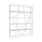 Metal Etagere Bookshelf Scandinavian Open Back Bookcase with Shelves 55.1"L x 11.8"W x 70.9"H White Clearhalo 'Bookcases' 'furn' 'furn_bookcases' 'Furniture' 'Office Furniture' 6570660