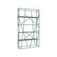 Metal Etagere Bookshelf Scandinavian Open Back Bookcase with Shelves 39.4"L x 11.8"W x 70.9"H Green Clearhalo 'Bookcases' 'furn' 'furn_bookcases' 'Furniture' 'Office Furniture' 6570663