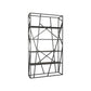 Metal Etagere Bookshelf Scandinavian Open Back Bookcase with Shelves 39.4"L x 11.8"W x 70.9"H Black Clearhalo 'Bookcases' 'furn' 'furn_bookcases' 'Furniture' 'Office Furniture' 6570668
