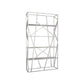 Metal Etagere Bookshelf Scandinavian Open Back Bookcase with Shelves 39.4"L x 11.8"W x 70.9"H Silver Clearhalo 'Bookcases' 'furn' 'furn_bookcases' 'Furniture' 'Office Furniture' 6570672