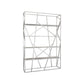 Metal Etagere Bookshelf Scandinavian Open Back Bookcase with Shelves 47.2"L x 11.8"W x 70.9"H Silver Clearhalo 'Bookcases' 'furn' 'furn_bookcases' 'Furniture' 'Office Furniture' 6570673