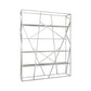 Metal Etagere Bookshelf Scandinavian Open Back Bookcase with Shelves 55.1"L x 11.8"W x 70.9"H Silver Clearhalo 'Bookcases' 'furn' 'furn_bookcases' 'Furniture' 'Office Furniture' 6570674