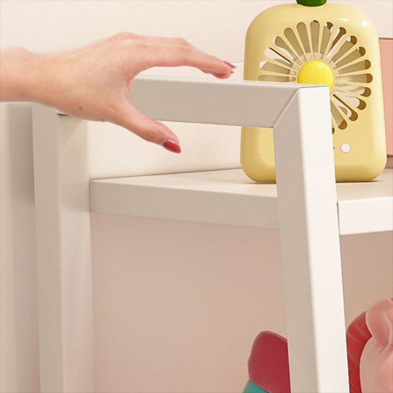 Engineered Wood Bookcase Ladder Contemporary Bookshelf with Shelves