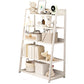 Engineered Wood Bookcase Ladder Contemporary Bookshelf with Shelves
