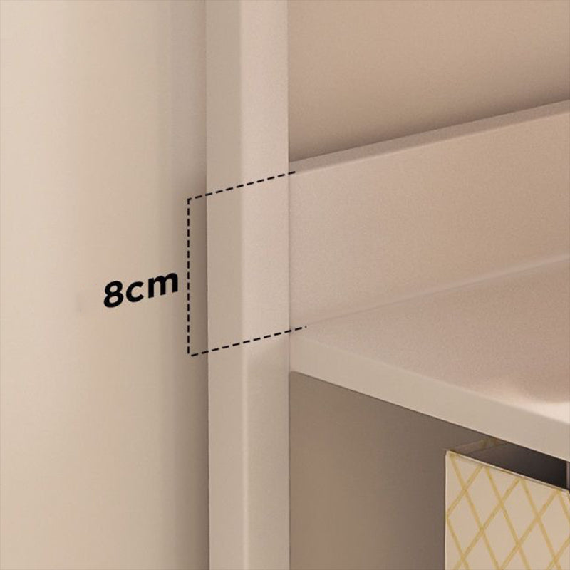 Engineered Wood Bookcase Ladder Contemporary Bookshelf with Shelves