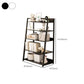 Engineered Wood Bookcase Ladder Contemporary Bookshelf with Shelves